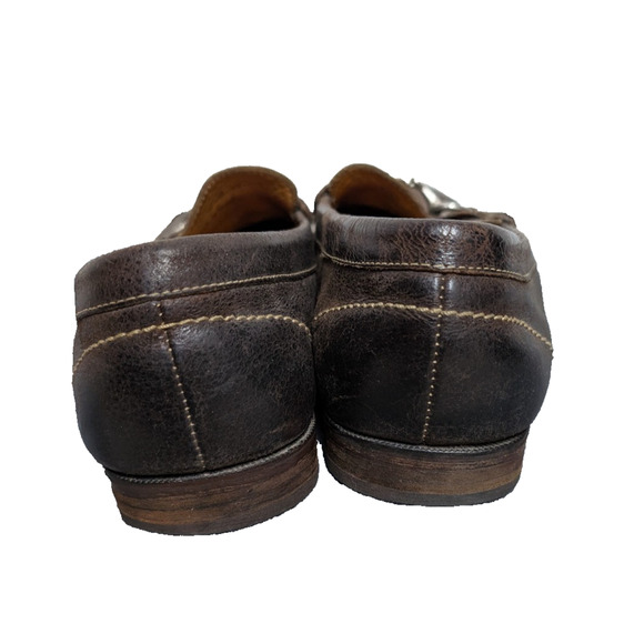 Martin Dingman Horse Bit Loafers Men 10.5 Pebbled Leather Old Money Quiet Luxury main image 6